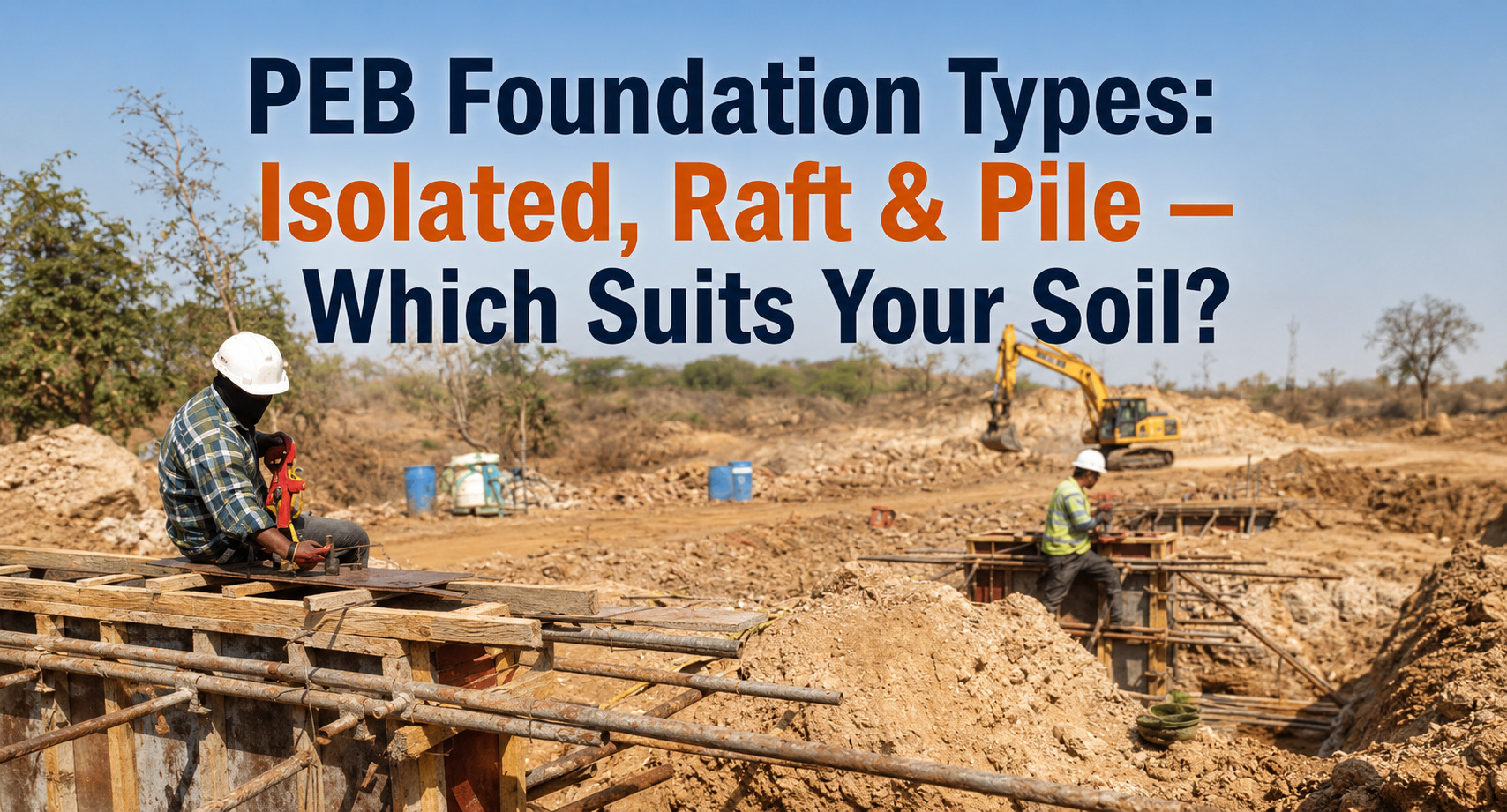 PEB Foundation Types: Isolated, Raft & Pile — Which Suits Your Soil?